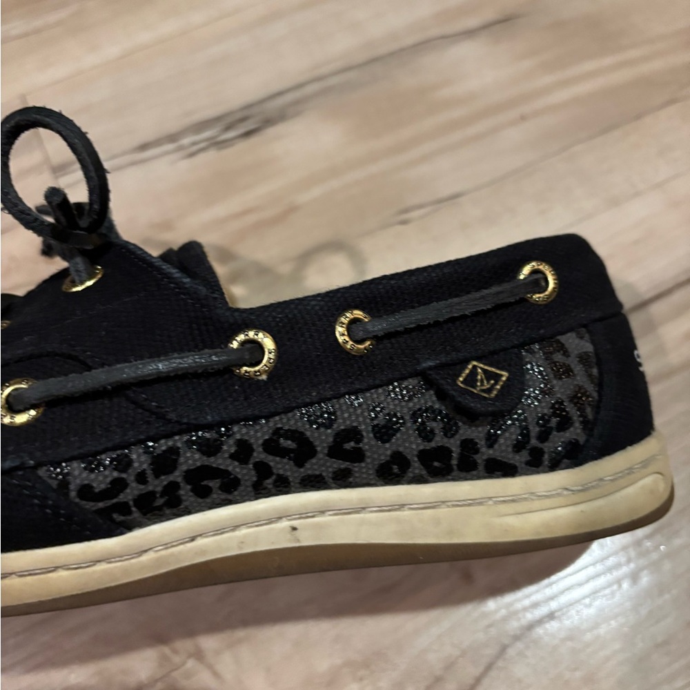 Sperry Black and Tan Boat Shoes - Picture 3 of 5